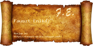 Fauszt Enikő névjegykártya